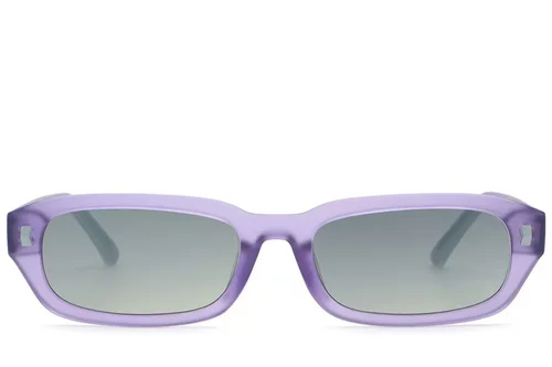 Rectangular Purple Plastic Sunglasses #BS2513-0033