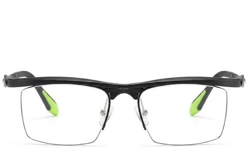 Lunettes rectangulaires noires Ultem #BS2519-0001