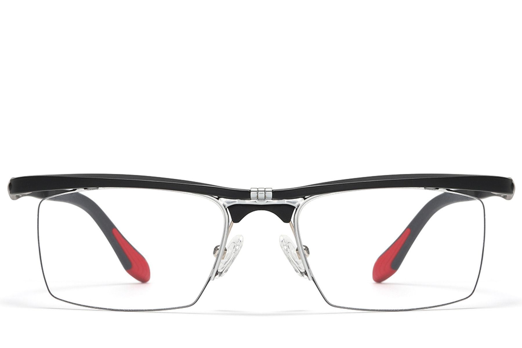 Gafas rectangulares negras de Ultem #BS2519-0002
