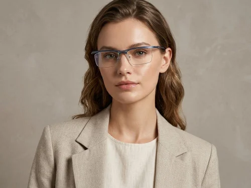 Lunettes rectangulaires bleues Ultem #BS2519-0004