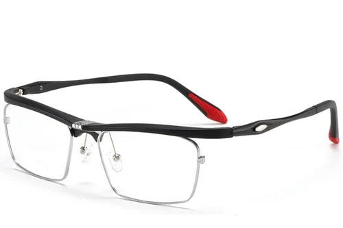 Lunettes rectangulaires noires Ultem #BS2519-0007