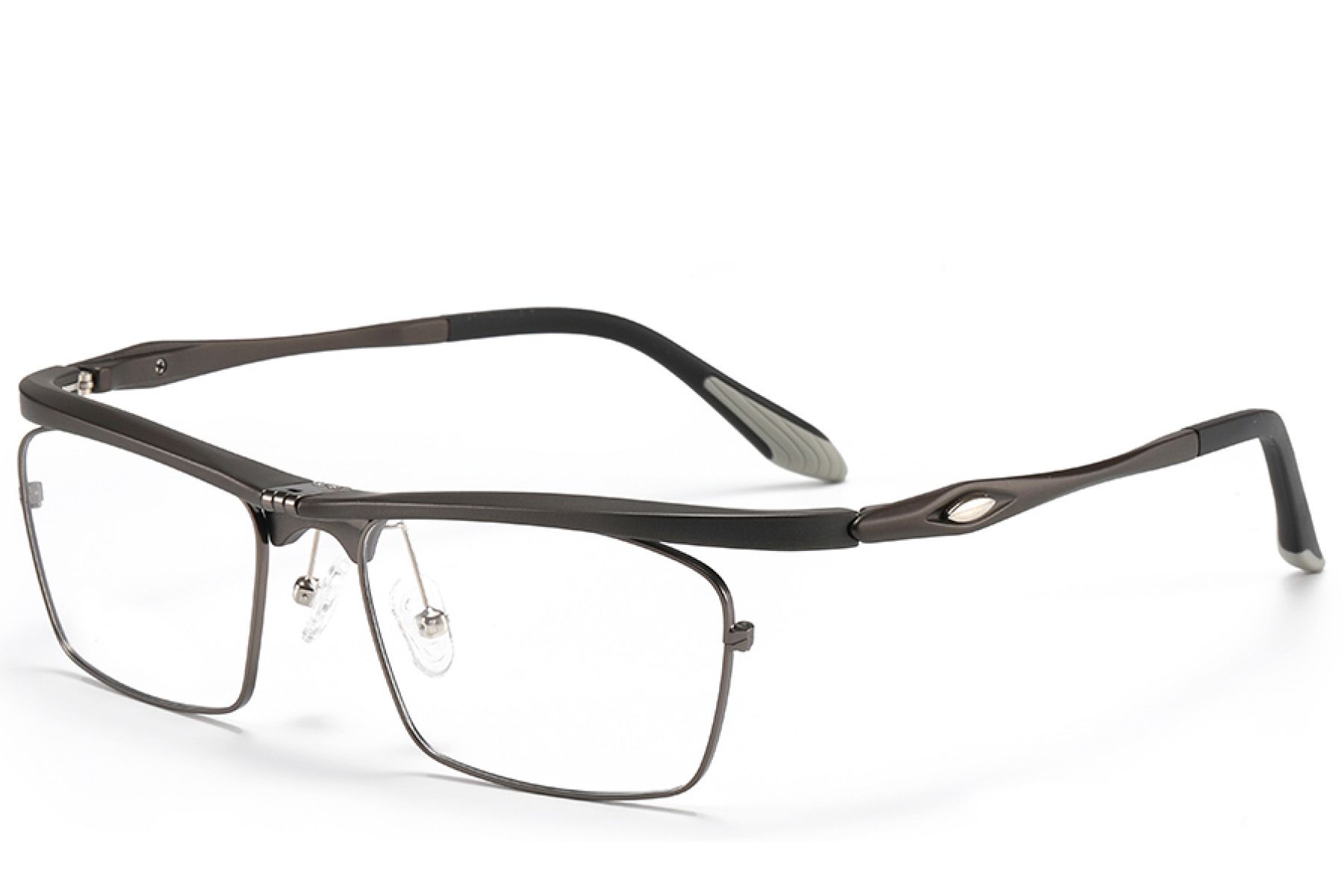 Rectangular Grey Ultem Glasses #BS2519-0008