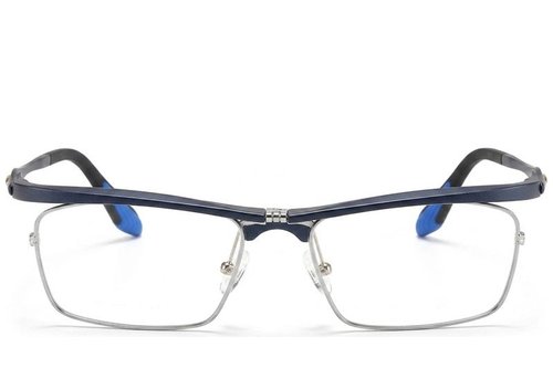 Lunettes rectangulaires bleues Ultem #BS2519-0009