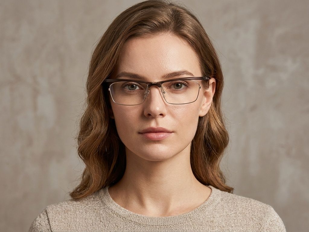Rectangular Brown Ultem Glasses #BS2519-0010