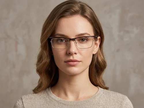 Lunettes rectangulaires en Ultem marron #BS2519-0010