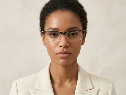 Lunettes rectangulaires noires Ultem #BS2519-0017