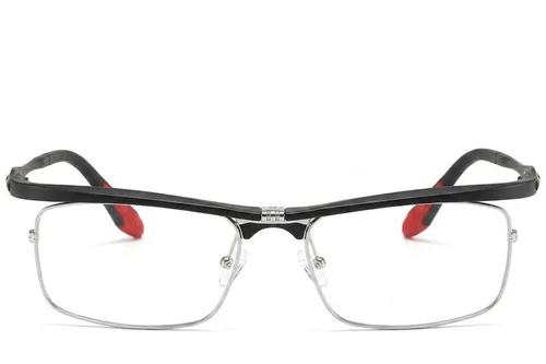 Lunettes rectangulaires noires Ultem #BS2519-0017