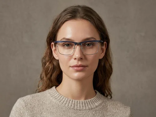 Lunettes rectangulaires bleues Ultem #BS2519-0019