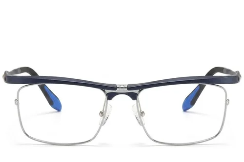 Lunettes rectangulaires bleues Ultem #BS2519-0019
