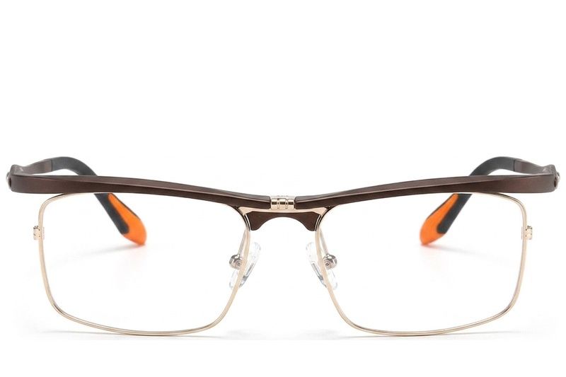 Rectangular Brown Ultem Glasses #BS2519-0020