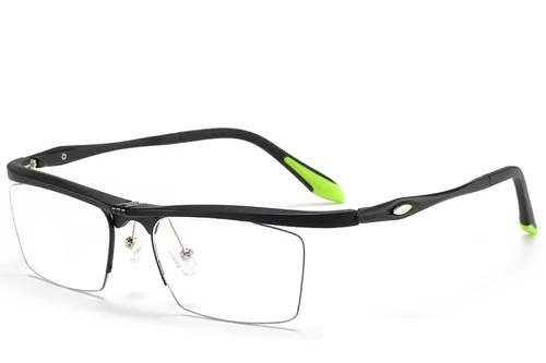 Lunettes semi-cerclées noires Ultem #BS2519-0021