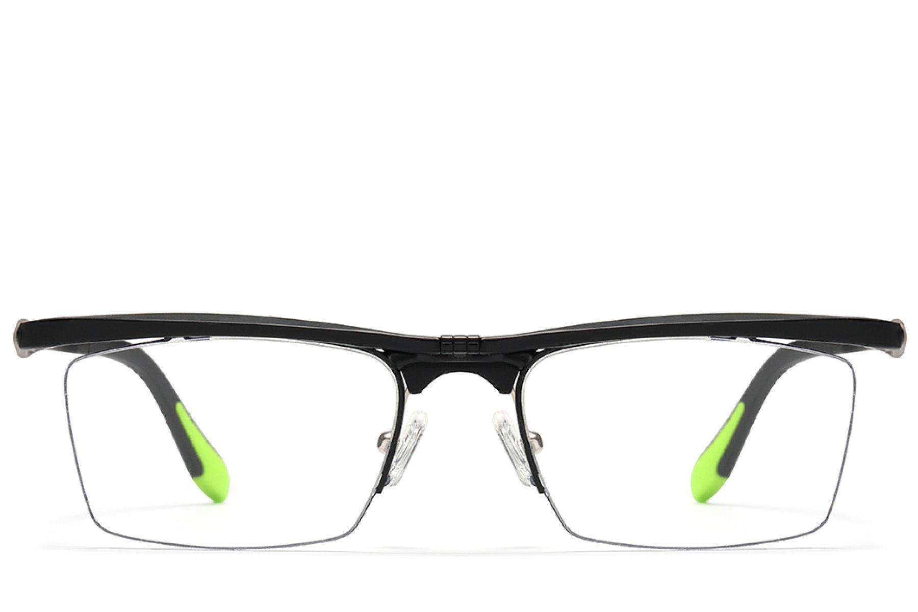 Occhiali da vista semi-senza montatura in Ultem nero #BS2519-0021