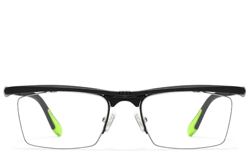 Lunettes semi-cerclées noires Ultem #BS2519-0021