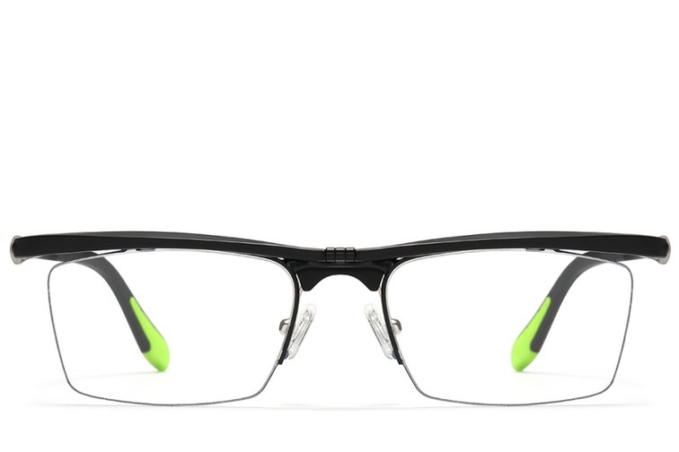 Lunettes semi-cerclées noires Ultem #BS2519-0021