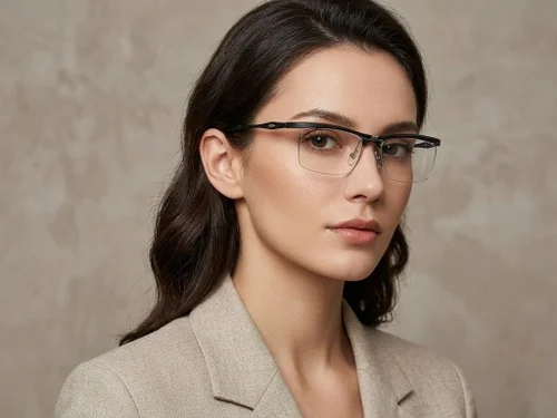 Lunettes semi-cerclées noires Ultem #BS2519-0022