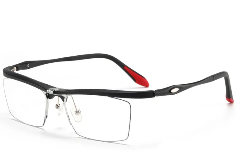 Lunettes semi-cerclées noires Ultem #BS2519-0022