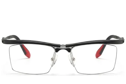 Lunettes semi-cerclées noires Ultem #BS2519-0022
