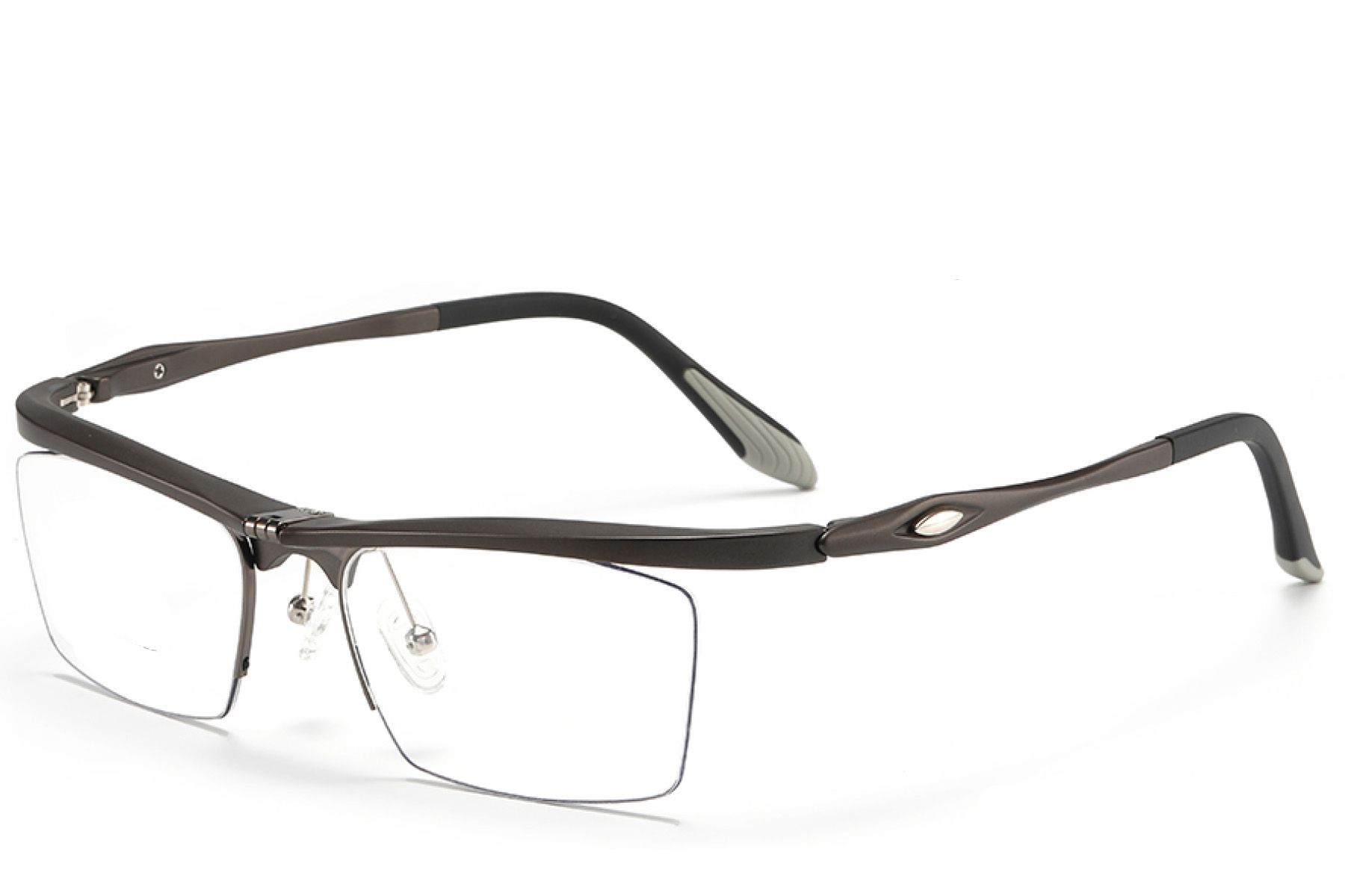 Occhiali da vista semi-senza montatura in Ultem grigio #BS2519-0023