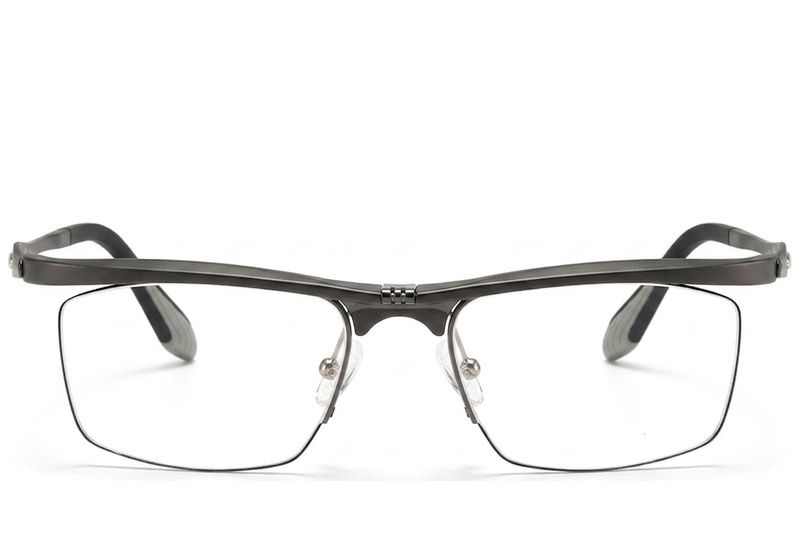 Semi-rimless Grey Ultem Glasses #BS2519-0028