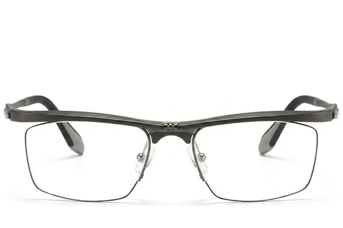 Lunettes Ultem grises semi-cerclées #BS2519-0028