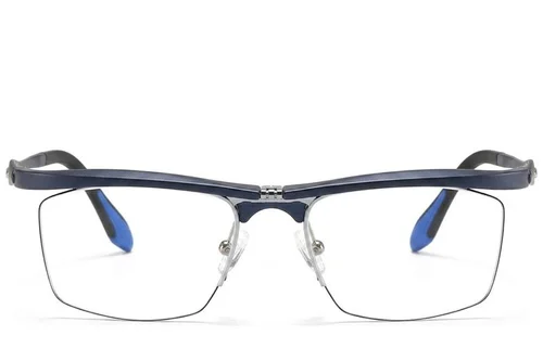 Lunettes semi-cerclées bleues Ultem #BS2519-0029