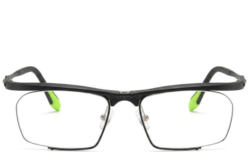 Occhiali da vista semi-senza montatura in Ultem nero #BS2519-0031