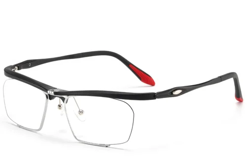 Lunettes semi-cerclées noires Ultem #BS2519-0032