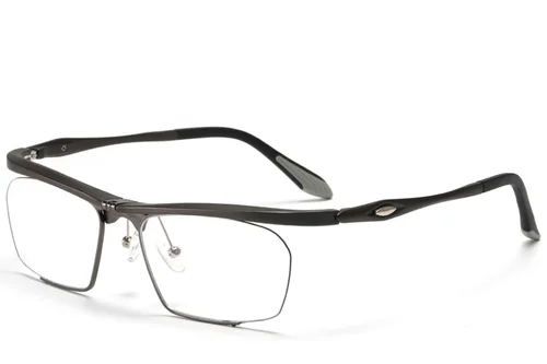 Lunettes Ultem grises semi-cerclées #BS2519-0033