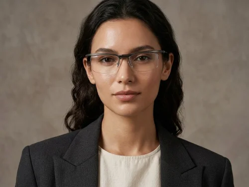 Lunettes Ultem grises semi-cerclées #BS2519-0038