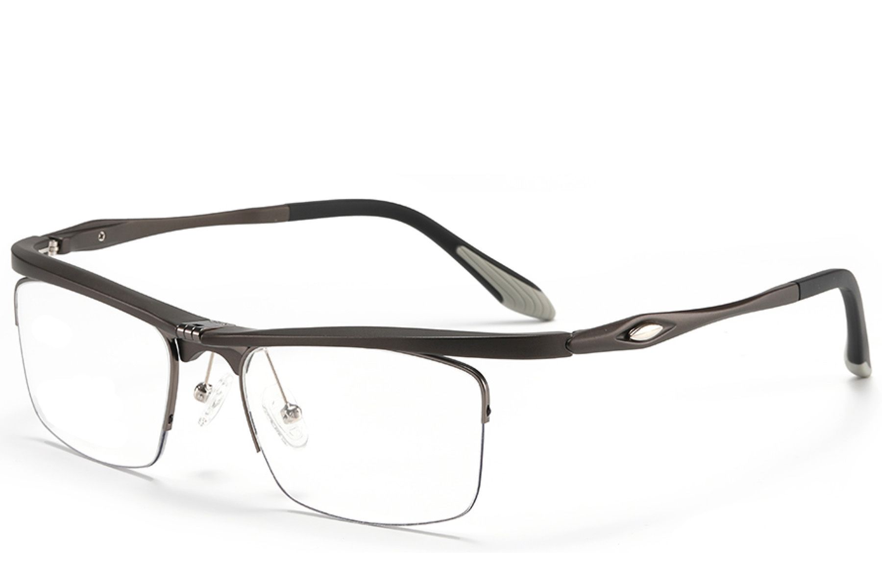 Occhiali da vista semi-senza montatura in Ultem grigio #BS2519-0038