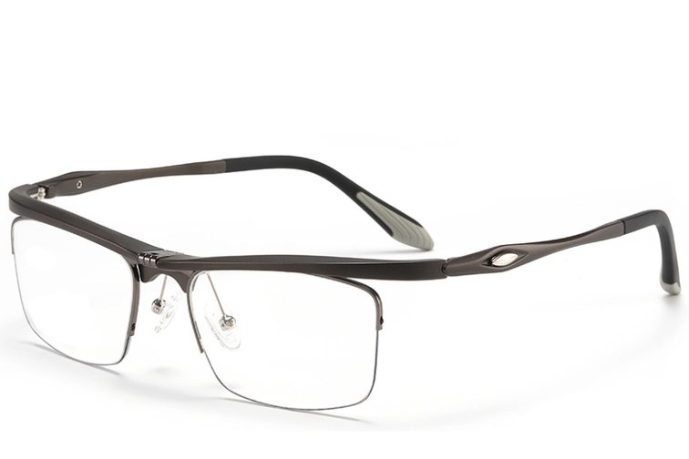 Occhiali da vista semi-senza montatura in Ultem grigio #BS2519-0038