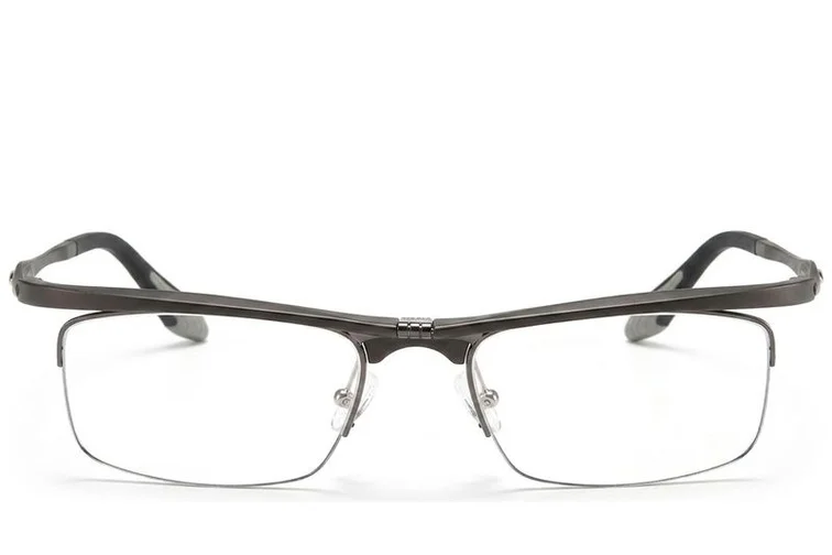 Semi-rimless Grey Ultem Glasses #BS2519-0038