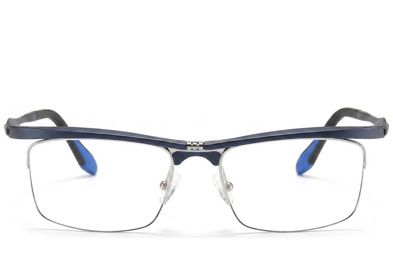 Occhiali da vista semi-senza montatura in Ultem blu #BS2519-0039