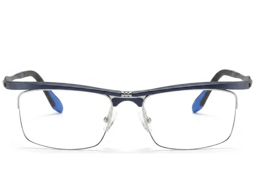 Lunettes semi-cerclées bleues Ultem #BS2519-0039