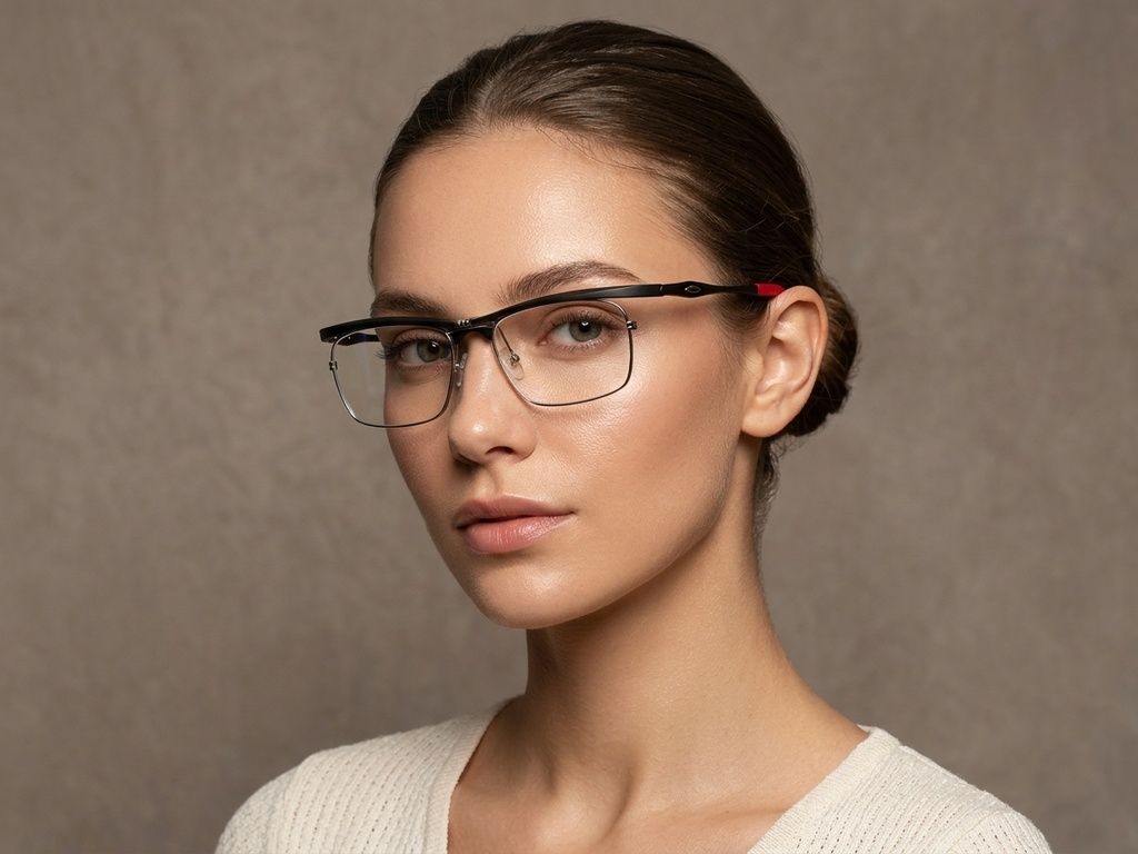 Rectangular Black Ultem Glasses #BS2519-0042