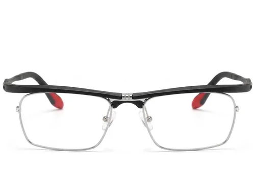 Lunettes rectangulaires noires Ultem #BS2519-0042
