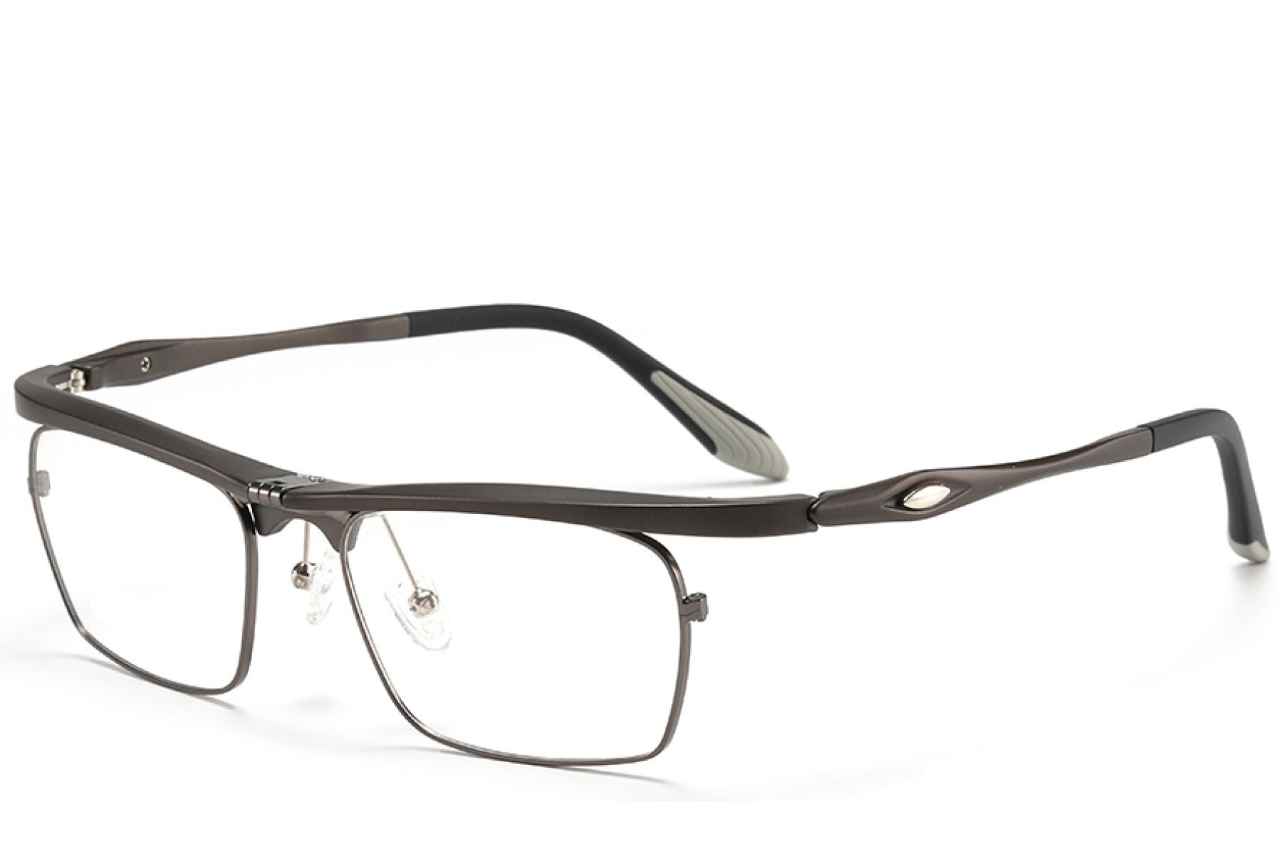 Rectangular Grey Ultem Glasses #BS2519-0043