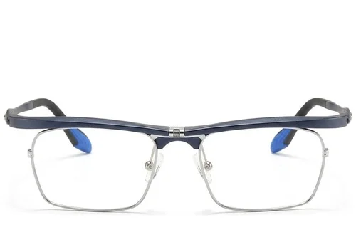 Lunettes rectangulaires bleues Ultem #BS2519-0044