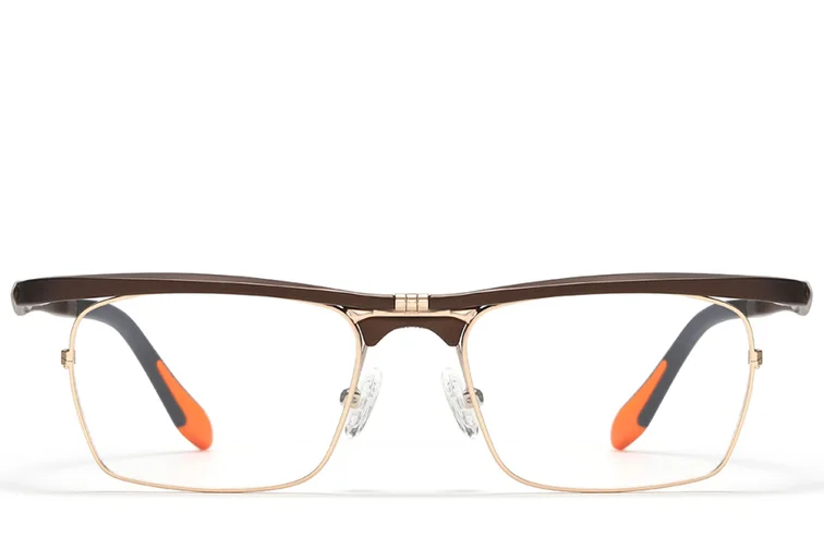 Rectangular Brown Ultem Glasses #BS2519-0045