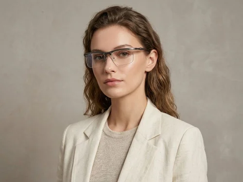 Lunettes Ultem grises semi-cerclées #BS2519-0048