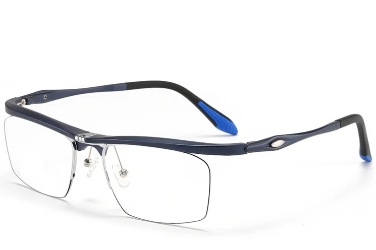 Occhiali da vista semi-senza montatura in Ultem blu #BS2519-0049