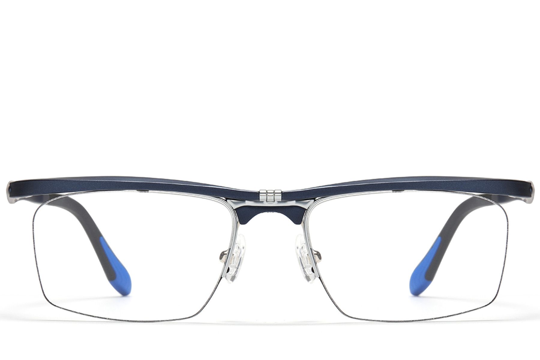 Occhiali da vista semi-senza montatura in Ultem blu #BS2519-0049