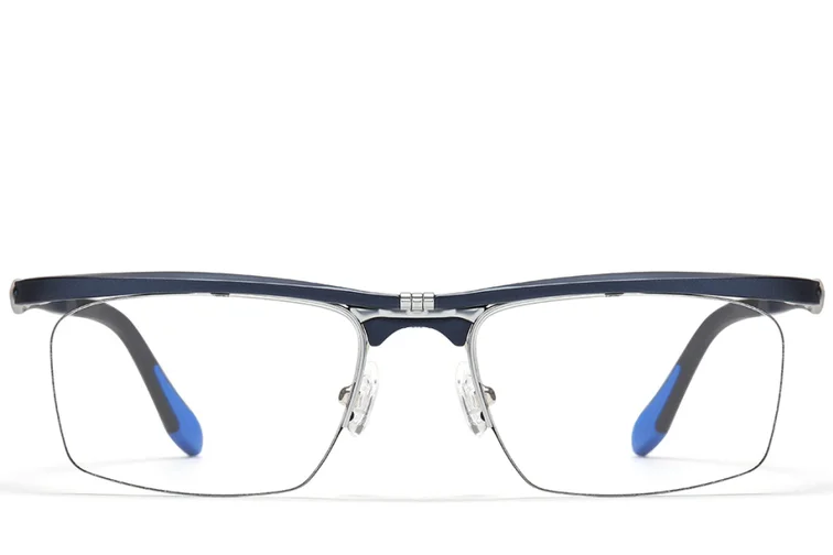Occhiali da vista semi-senza montatura in Ultem blu #BS2519-0049