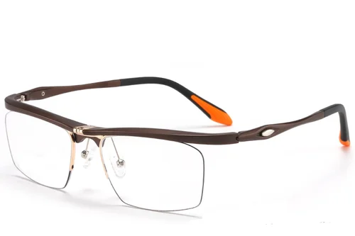 Lunettes Ultem marron semi-cerclées #BS2519-0050