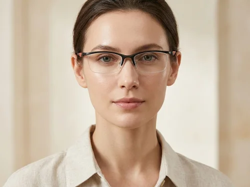 Lunettes semi-cerclées noires Ultem #BS2519-0052