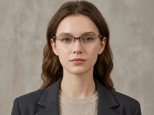 Lunettes Ultem grises semi-cerclées #BS2519-0053
