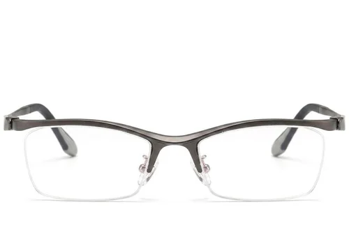 Lunettes Ultem grises semi-cerclées #BS2519-0053