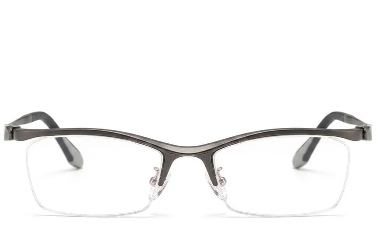 Semi-rimless Grey Ultem Glasses #BS2519-0053