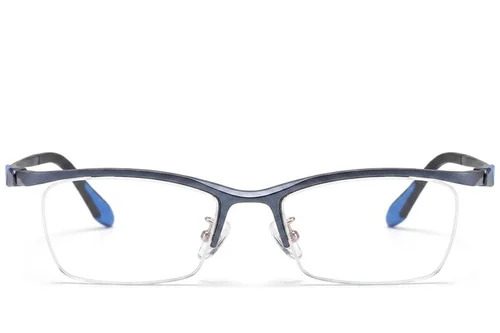 Occhiali da vista semi-senza montatura in Ultem blu #BS2519-0054
