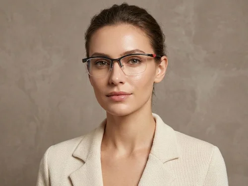 Lunettes semi-cerclées noires Ultem #BS2519-0058